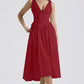 Robe longue à bretelles coupe ajustée, imprimé mode style européen et américain