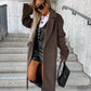 Suit Collar Double Breasted Woolen Coat