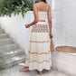 Tassel Ribbon Sling Top Two-piece Overskirt Suit