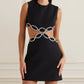 Banquet Party Rhinestone Sleeveless Bandage Dress