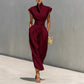 Womens New SpringSummer High-Waisted Midi Skirt