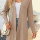 Women's Fashion Simple Solid Color Long Sleeve Loose Cardigan Coat