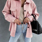 Petite veste parfumée à lacets tendance avec poches