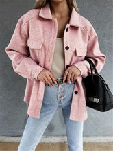 Petite veste parfumée à lacets tendance avec poches