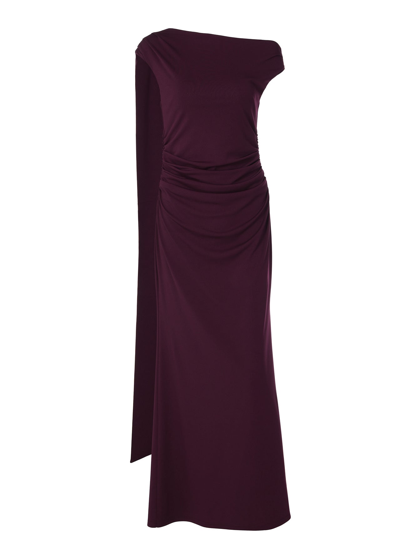 New Stylish High-waisted Long Dress With A Slanted Neckline