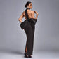 Solid Color Big Bow Slim Fit Bandage One-piece Dress