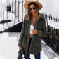 Manteau long en fourrure Manteau d'hiver en polaire double face à manches longues