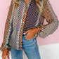 Autumn New Loose Printed Shirt European And American Leisure Commuter's All-matching Button Long Sleeve