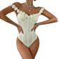 Three-dimensional Floral Off-shoulder Jumpsuit