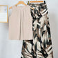 Womens Sleeveless Irregular Tank Top And Pants Fashionable Printed Two-Piece Set