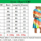 Slim-fit Dazzling Rainbow Tie-dye Printed Dress