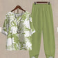 Women's Printed Top And Pants Two-piece Suit
