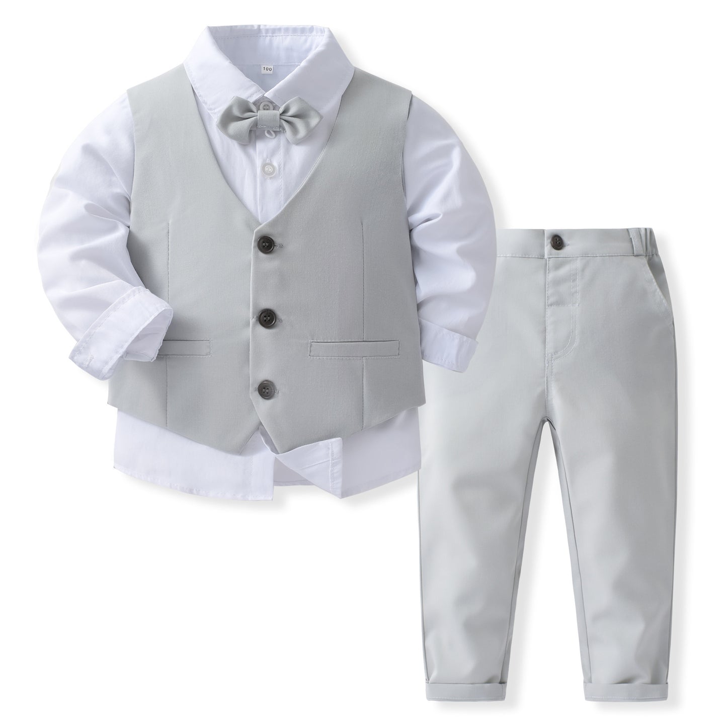 Ensemble gilet à col gentleman pour banquet de bébé