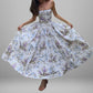 Elegant, Flowy Slip Dress With A Chic Print