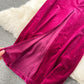 Robe en velours vintage haut de gamme abordable de luxe, niche, manches lanternes, slim, mi-longue, fendue, longueur genou, style tribunal