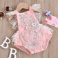 Female Child's Clothing Mesh Lace One-piece