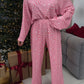 Home Wear Fashion Long Sleeve Trousers Pajamas Suit