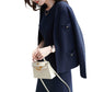 Western Style Young Adult Lady Like Woman Skirt Dress Knitted Cardigan Women's Clothes Two-piece Set