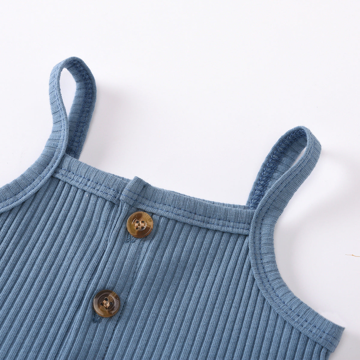 Sunken Stripe Suspenders Small Skirt Rib Shorts Suit