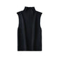 Women's Half-turtleneck Sleeveless Knitted Vest