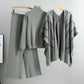 Casual Suit Women's Idle Style Knitwear Three-piece Set