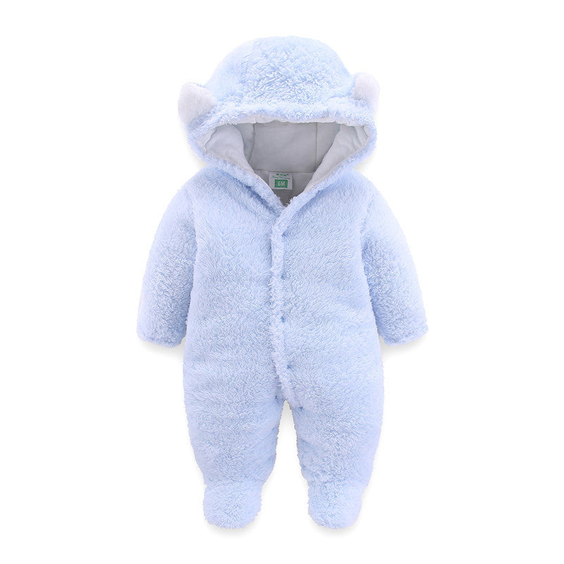 Combinaison d'hiver pour bébé, barboteuse chaude et épaisse pour nouveau-né