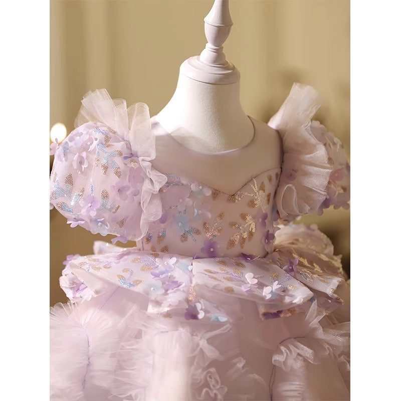 New Girls' Dress Birthday Puff Gauze Skirt Summer