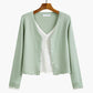 Women's Fashion V Neck Cardigan Knitted Jacket