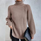 Pull en laine à col haut et épais