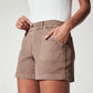 Shorts pour femmes, mode d'été, shorts haute élasticité avec poches, pantalons décontractés