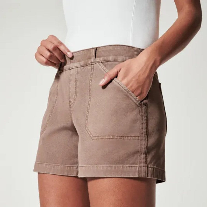 Shorts pour femmes, mode d'été, shorts haute élasticité avec poches, pantalons décontractés