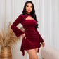 Women's Fashionable And Elegant Long-sleeve Dress