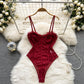Lace Sling Pure Desire High Fork Jumpsuit