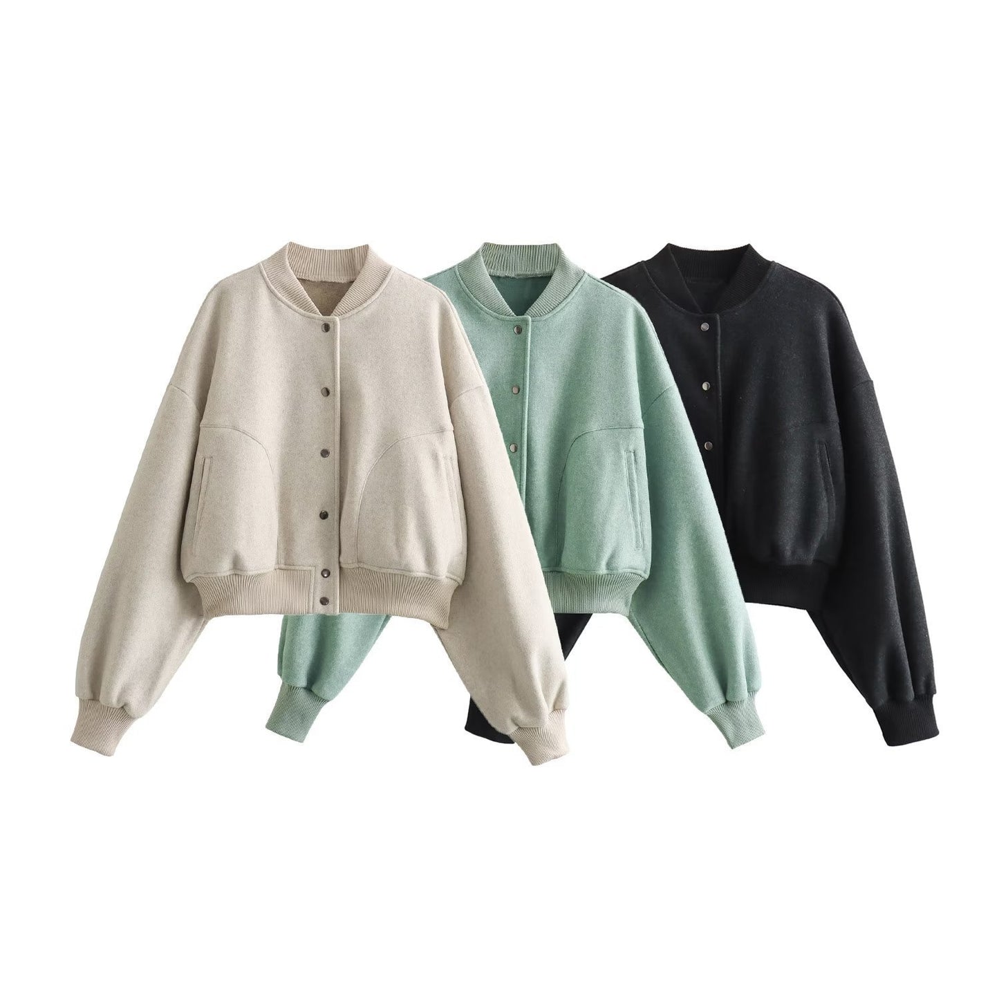 Cross-border Foreign Trade Women's Autumn Short Pilot Fashion Jacket Coat