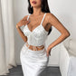 Strap Pearl Tassel Chain Corset