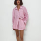 Chemise rayée en pur coton, tenue décontractée