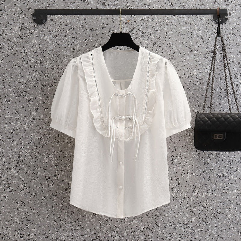Ladies Irregular High Waist Pleated Skirt Suit