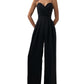 Sling Waist-tight Straight Mop Floor Minimalist Sleeveless Jumpsuit