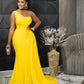 Tight Socialite Women's Clothes Crossbody Fishtail Evening Dress