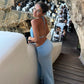 Womens Halterneck Backless Top And Sexy Hip-Hugging Skirt Set