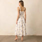 Backless Tie Slit Spaghetti Strap Dress Women
