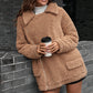 Loose Thickened Bubble Fleece Zipper Plush Coat