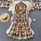 All-match Waist-slimming Dress With Gentle Wind And Big Swing