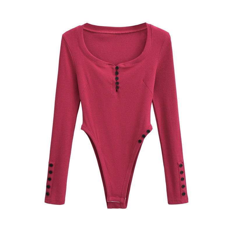 Combinaison à manches longues pour fille sexy, style spécial, moulante, été
