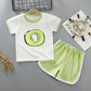 Costume à manches courtes pour enfant Costume deux pièces en coton
