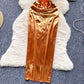 Cutout Metal Buckle Sling Dress