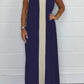 Casual Loose Contrast Color V-neck Sleeveless Long Dress