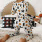 Combinaison imprimée Halloween à manches longues, pyjama pour la maison, pantalon décontracté, vêtements de cosplay pour femmes