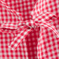 Women's Plaid Knotted Top Casual All-match