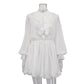 Robe courte à volants pour femme
